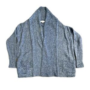 💕 Women’s Loft Classic Collection Long Sleeve Blue Open Cardigan Sweater in XS